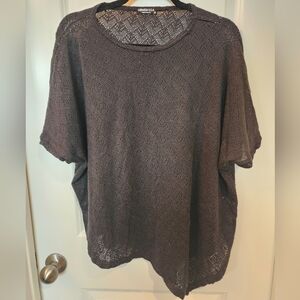 Heimish Black‎ Knit Blouse Small NWOT